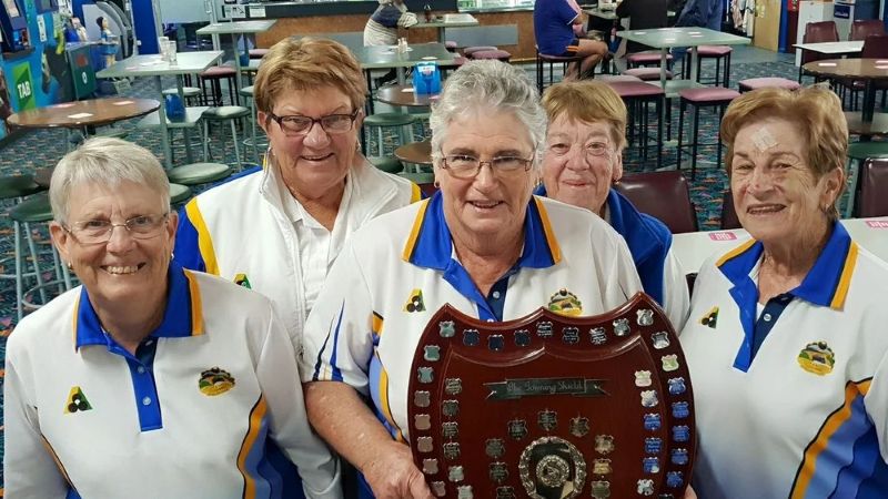 Club seating area and bar