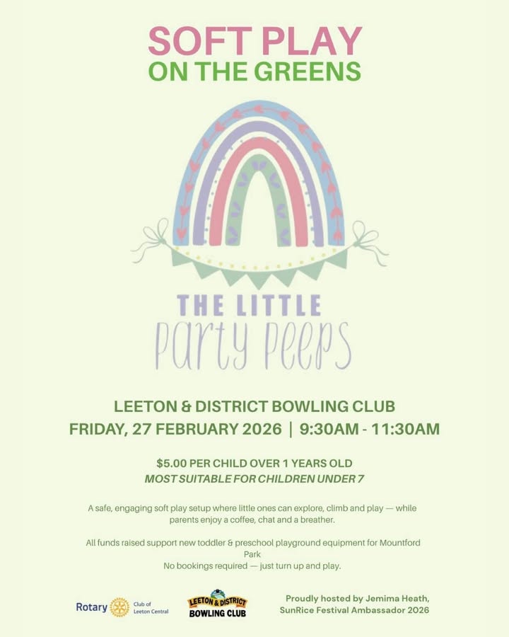 Featured image for “Soft Play on the Greens at Leeton Bowls”