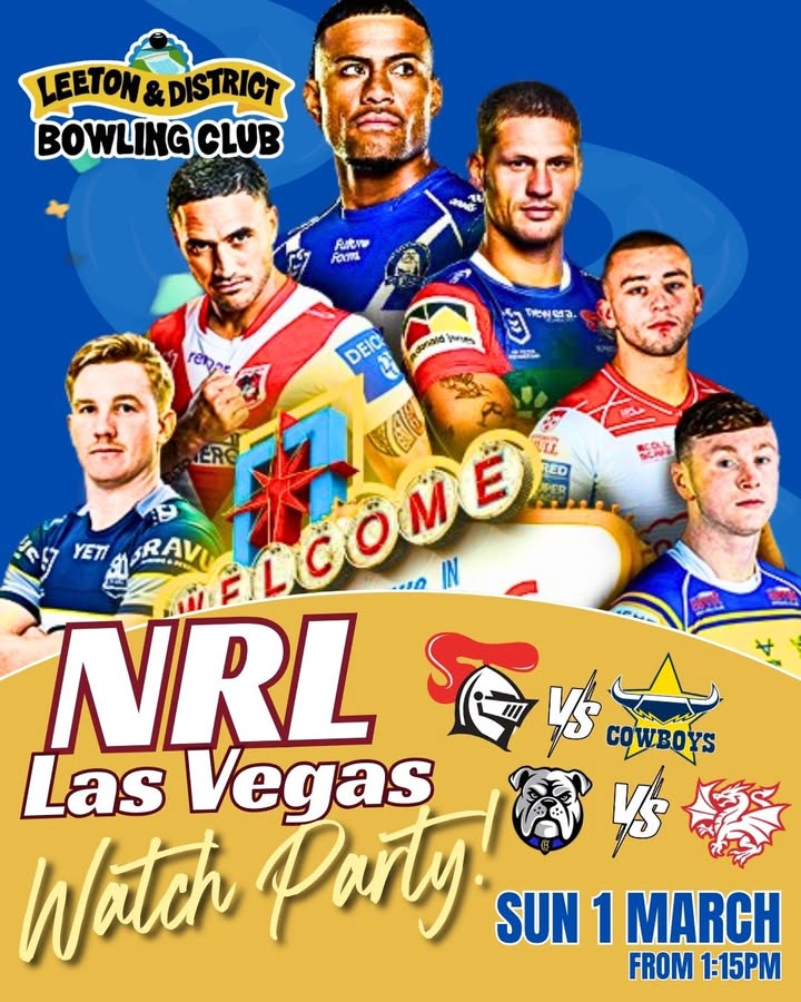 Featured image for “NRL Season Opener: Knights, Bulldogs Live at Leeton Bowls”