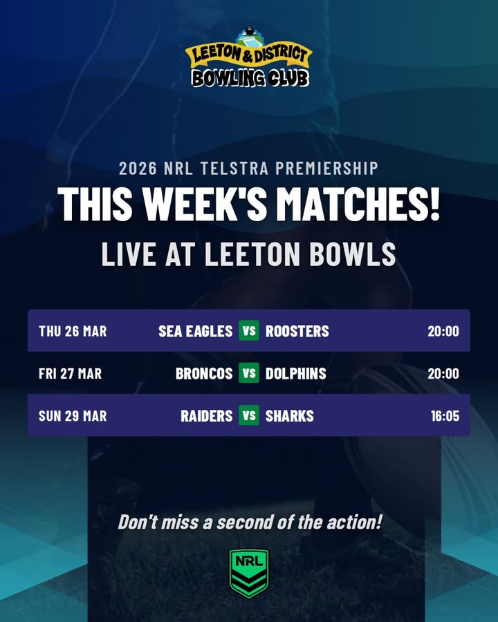 Featured image for “Watch the 2026 NRL Telstra Premiership Live at Leeton Bowls”