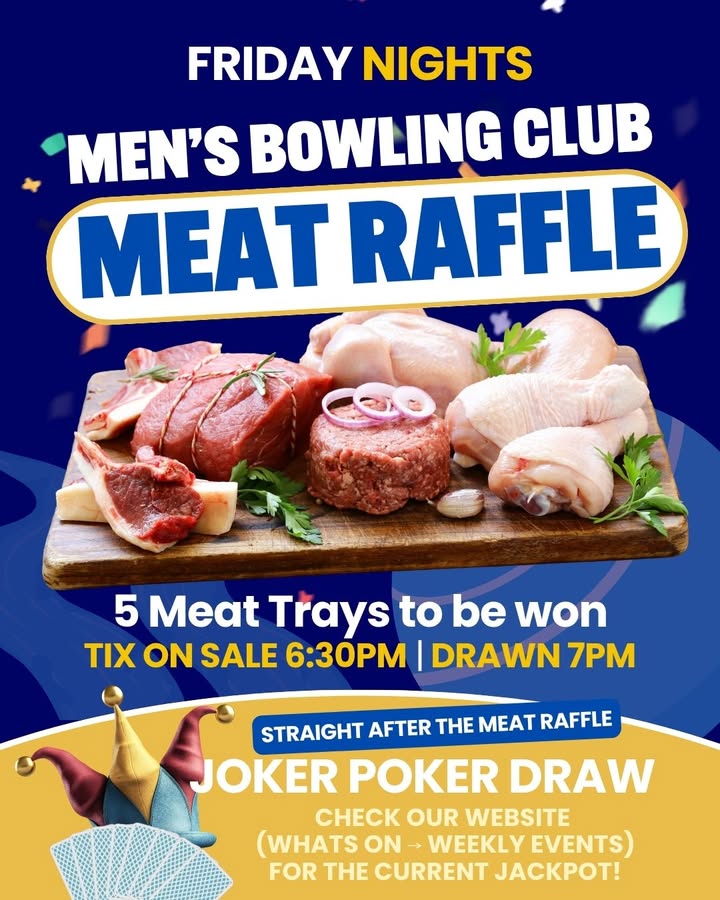 Featured image for “Men’s Bowling Club Meat Raffle and Joker Poker at Leeton Bowls”