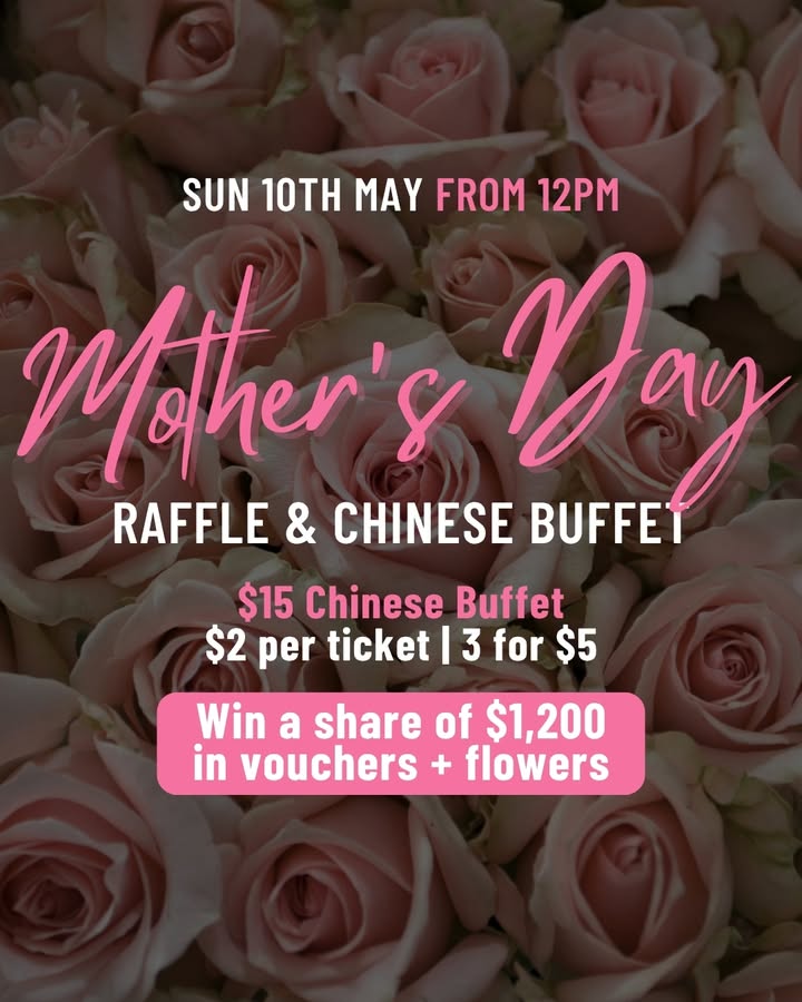 Featured image for “Mother’s Day Raffle and Chinese Buffet at Leeton Bowls”