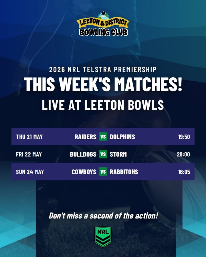 Featured image for “Watch the 2026 NRL Telstra Premiership Live at Leeton Bowls”