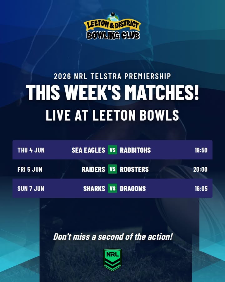 Featured image for “Watch the 2026 NRL Telstra Premiership Live at Leeton Bowls”