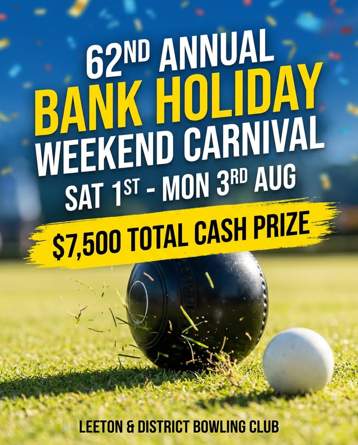 Featured image for “62nd Annual Bank Holiday Carnival at Leeton Bowls”