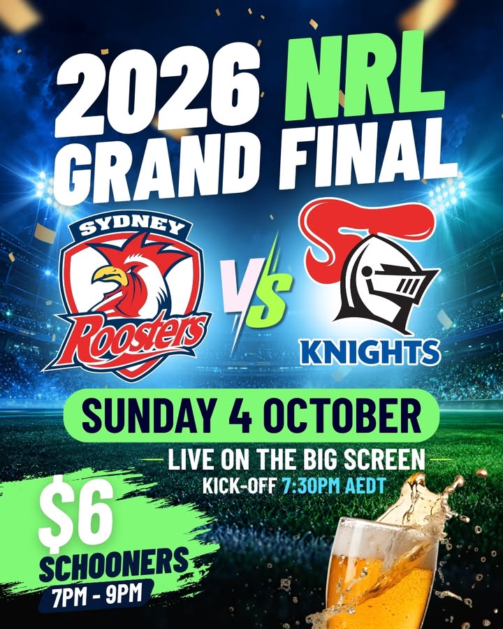 Featured image for “2026 NRL Grand Final Live on the Big Screen at Leeton Bowls”